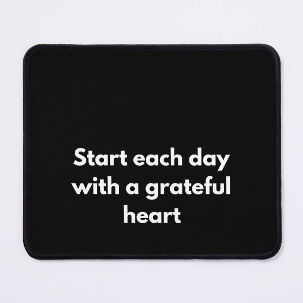 Item preview, Start Each Day With A Grateful Heart - Minimalist Typography designed and sold by nor.