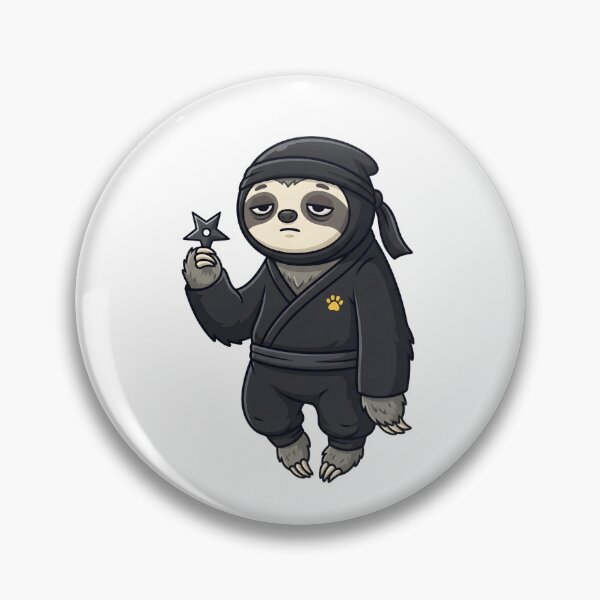 Item preview, The World’s Slowest Ninja Sloth designed and sold by Kvarny.
