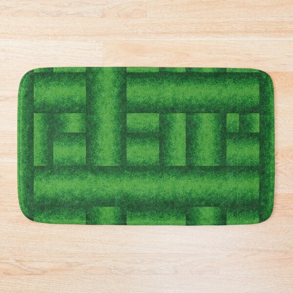 Item preview, Illusionary pattern of green columns designed and sold by Cherevan.