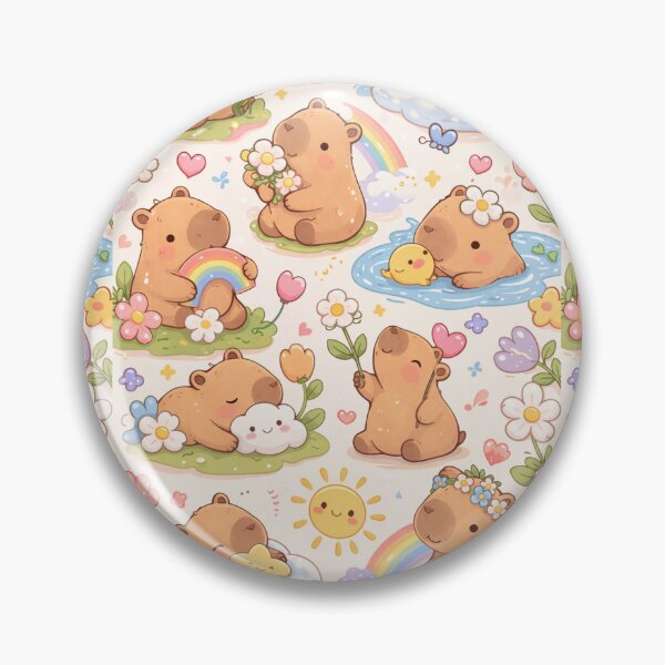 Item preview, Spring Capybara  designed and sold by KZClassic.