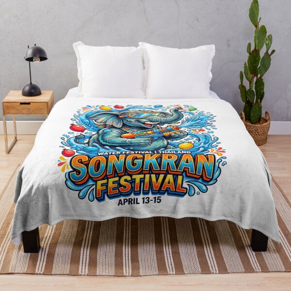 Item preview, Cool Elephant With Water Gun Songkran Festival Graphic Design designed and sold by Tong4130.