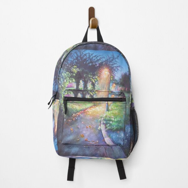 Item preview, Autumn by Street light - dawn leaves glow pathway designed and sold by LittleLiz.
