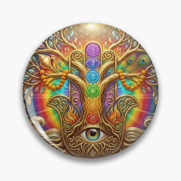Item preview, Athénée 32 Exclusive: Universal Harmony Tree of Life – Celestial Chakra Aura & Sacred Geometry designed and sold by athenee32.