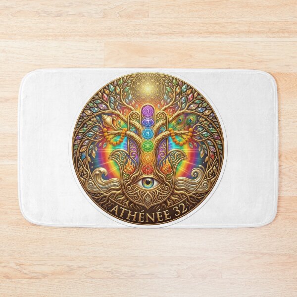 Item preview, Athénée 32 Exclusive: Universal Harmony Tree of Life – Celestial Chakra Aura & Sacred Geometry designed and sold by athenee32.