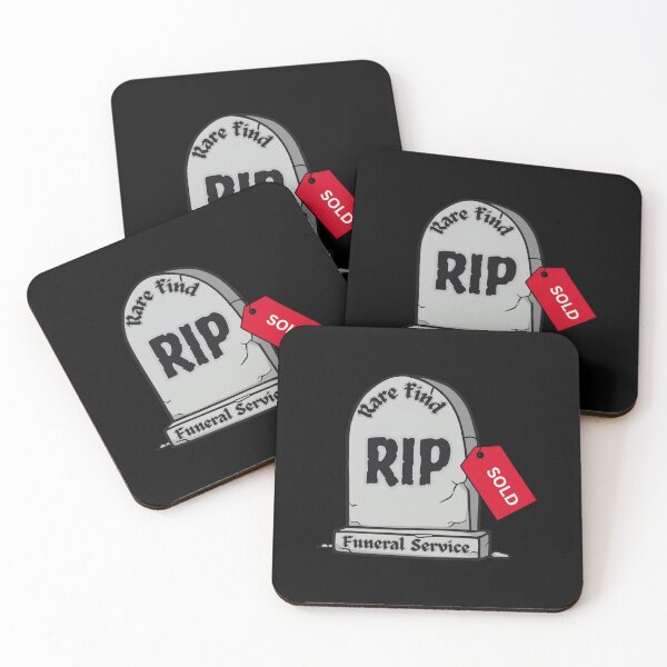 Item preview, Rare Find RIP Tombstone Sold Tag Dark Humor Gothic Graphic designed and sold by MotivaChic.