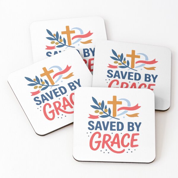 Item preview, Saved By Grace Christian Faith – Cross Religious Inspiration designed and sold by stylishdzign.