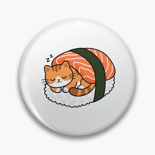 Item preview, Sleeping Kawaii Salmon Sushi Cat designed and sold by Kvarny.