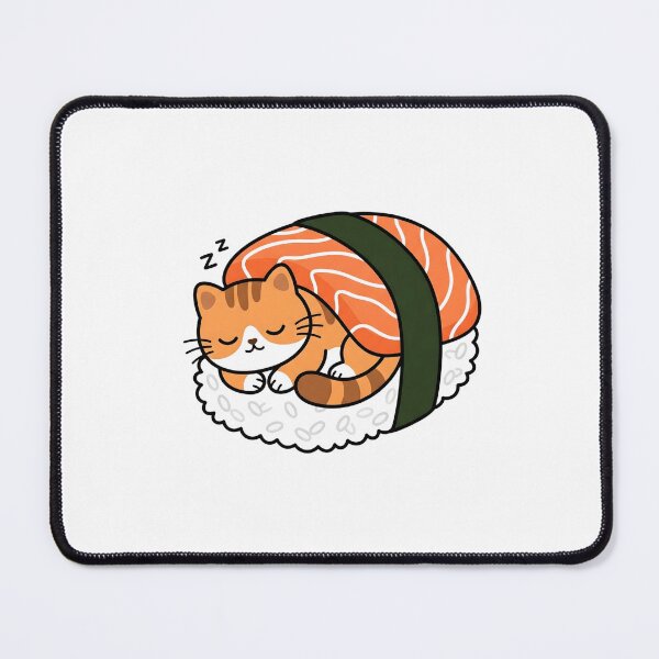 Item preview, Sleeping Kawaii Salmon Sushi Cat designed and sold by Kvarny.