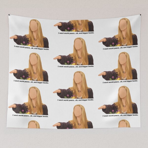 Item preview, Phoebe Buffay quote Friends, I want world peace... oh, and bigger boobs designed and sold by spidercolapinto.