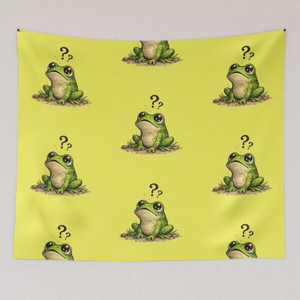Item preview, A perplexed frog under a starry sky designed and sold by FroggyOnly.