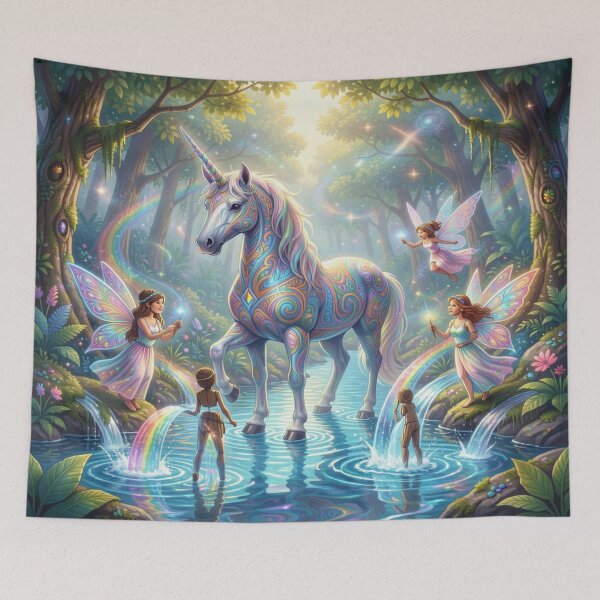 Item preview, Mystic Forest Unicorns – Enchanted Light & Fantasy Magic designed and sold by FotoworldEdel.