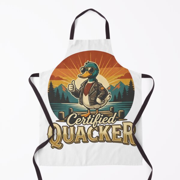 Item preview, Certified Quacker Retro Duck Humor Bird Lover Design designed and sold by VGAfanatic.
