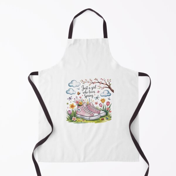 Item preview, Just a Girl Who Loves Spring T-Shirt – Cottagecore Floral Sneaker Design for Nature Lovers & Spring Gift Buyers designed and sold by GemBob Creations.