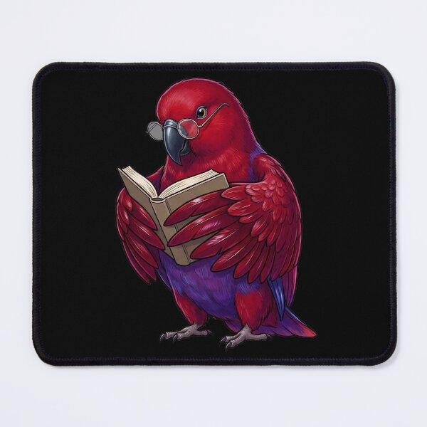Item preview, Funny Red Eclectus Parrots Reading Book Bird Lover designed and sold by TerryConnells.