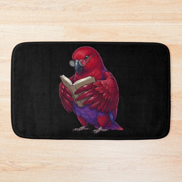 Item preview, Funny Red Eclectus Parrots Reading Book Bird Lover designed and sold by TerryConnells.