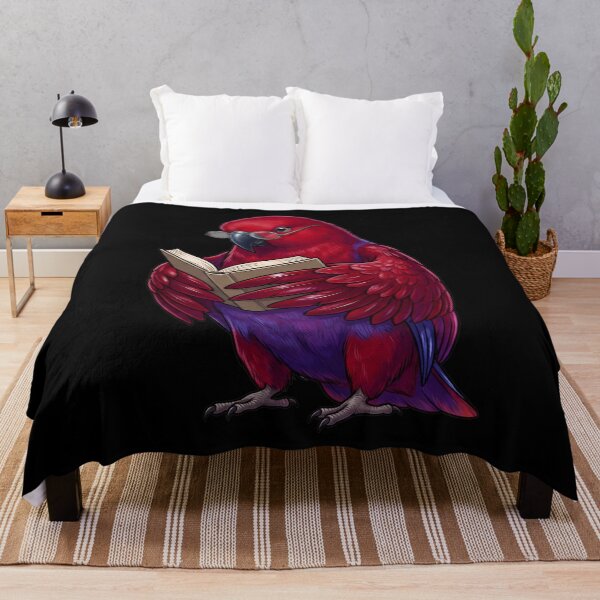 Item preview, Funny Red Eclectus Parrots Reading Book Bird Lover designed and sold by TerryConnells.