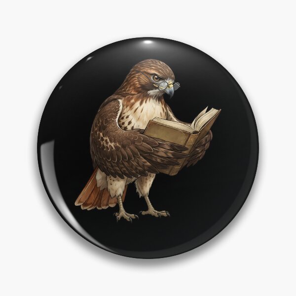 Item preview, Funny Red-tailed Hawk Reading Book Bird Lover Birding designed and sold by TerryConnells.
