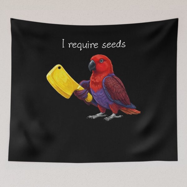 Item preview, Funny Red Eclectus Parrot Require Seeds Bird Lover designed and sold by TerryConnells.