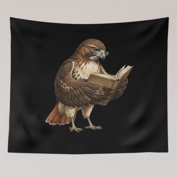 Item preview, Funny Red-tailed Hawk Reading Book Bird Lover Birding designed and sold by TerryConnells.