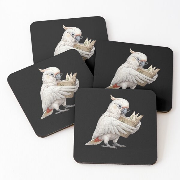 Item preview, Funny Red-vented Cockatoo Parrots Reading Book Bird Lover designed and sold by TerryConnells.