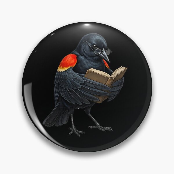 Item preview, Funny Red-winged Blackbird Reading Book Bird Lover Birding designed and sold by TerryConnells.