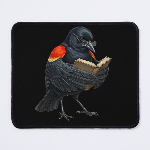 Item preview, Funny Red-winged Blackbird Reading Book Bird Lover Birding designed and sold by TerryConnells.