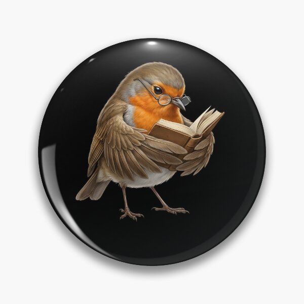 Item preview, Funny Robin Reading Book Bird Lover Birding designed and sold by TerryConnells.