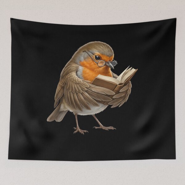 Item preview, Funny Robin Reading Book Bird Lover Birding designed and sold by TerryConnells.