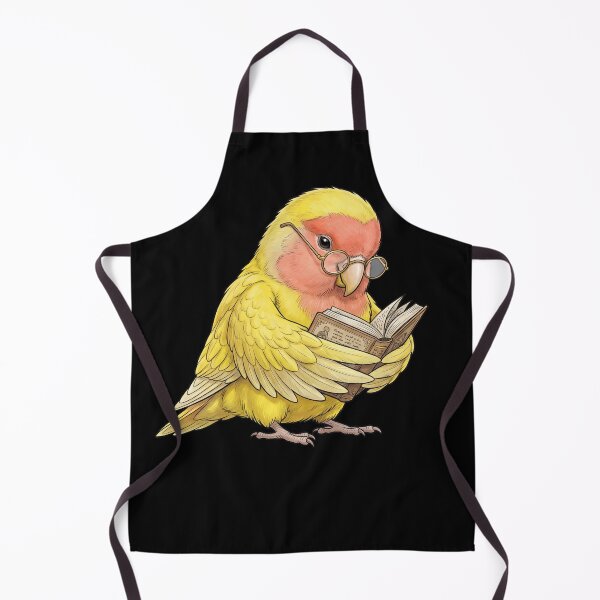 Item preview, Funny Rosy Faced Yellow Lovebird Parrots Reading Book Bird Lover designed and sold by TerryConnells.