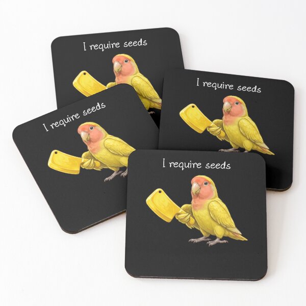 Item preview, Funny Rosy Faced Yellow Lovebird Parrot Require Seeds Bird Lover designed and sold by TerryConnells.
