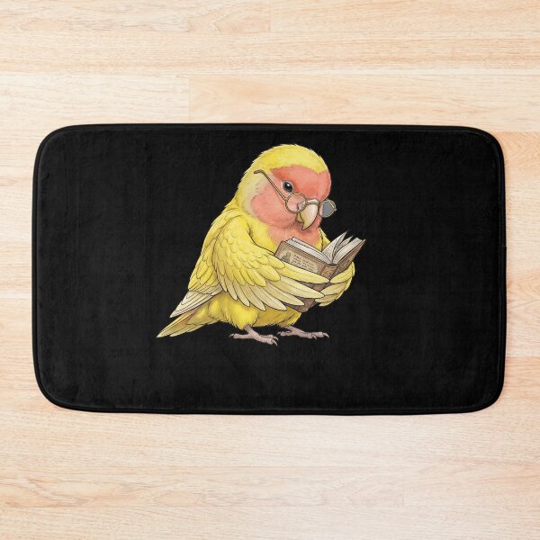 Item preview, Funny Rosy Faced Yellow Lovebird Parrots Reading Book Bird Lover designed and sold by TerryConnells.