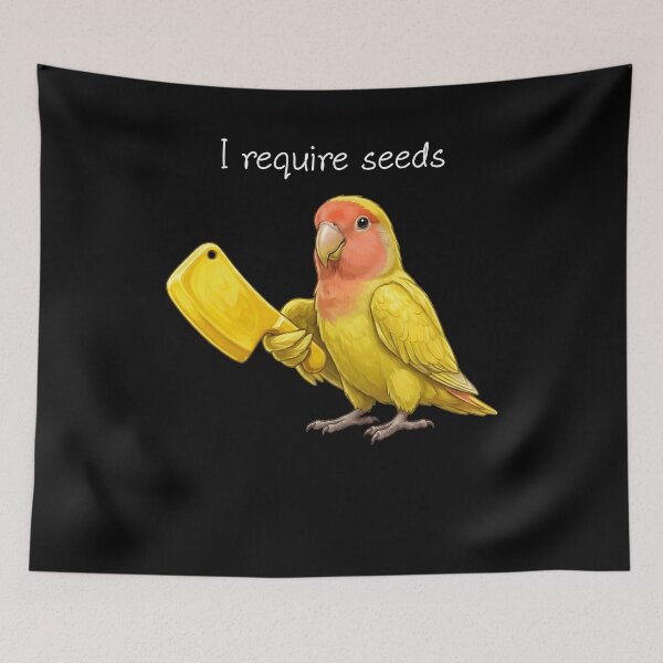 Item preview, Funny Rosy Faced Yellow Lovebird Parrot Require Seeds Bird Lover designed and sold by TerryConnells.