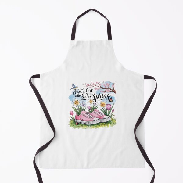 Item preview, Just a Girl Who Loves Spring T-Shirt – Floral Cottagecore Sneaker Design for Nature Lovers & Spring Gift Buyers designed and sold by GemBob Creations.