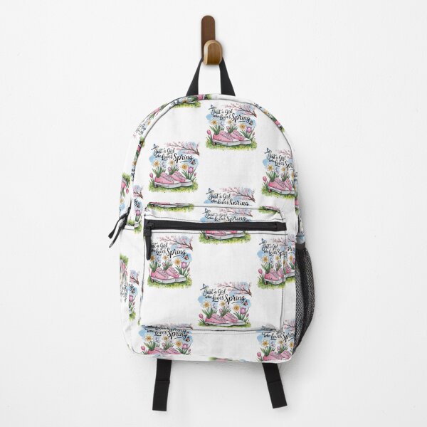 Item preview, Just a Girl Who Loves Spring T-Shirt – Floral Cottagecore Sneaker Design for Nature Lovers & Spring Gift Buyers designed and sold by GemBob Creations.