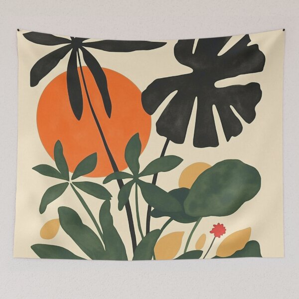 Item preview, Terracotta Sun Botanical Silhouettes designed and sold by trajeado14.