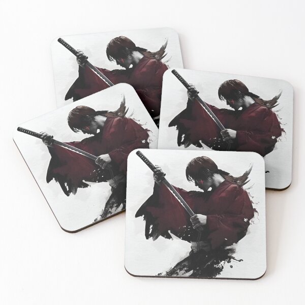 Item preview, Crimson Shadow Samurai – Minimalist Japanese Warrior Ink Art designed and sold by Dyan4.