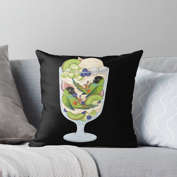 Item preview, Funny Nanday Conure Parrots in Ice Cream Dessert designed and sold by DoodleTortle.