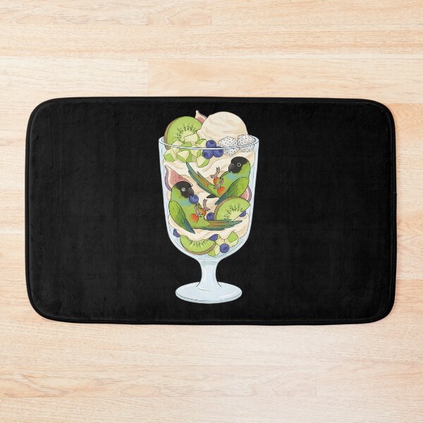 Item preview, Funny Nanday Conure Parrots in Ice Cream Dessert designed and sold by DoodleTortle.