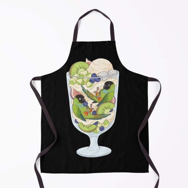 Item preview, Funny Nanday Conure Parrots in Ice Cream Dessert designed and sold by DoodleTortle.