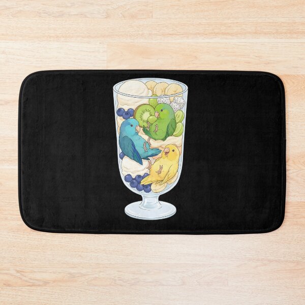 Item preview, Funny Parrotlet Parrots in Ice Cream Dessert designed and sold by DoodleTortle.