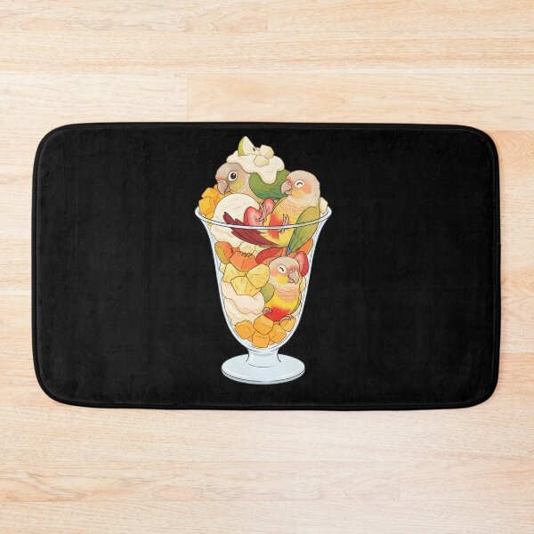 Item preview, Funny Pineapple Green Cheeked Conure Parrots in Ice Cream Dessert designed and sold by DoodleTortle.