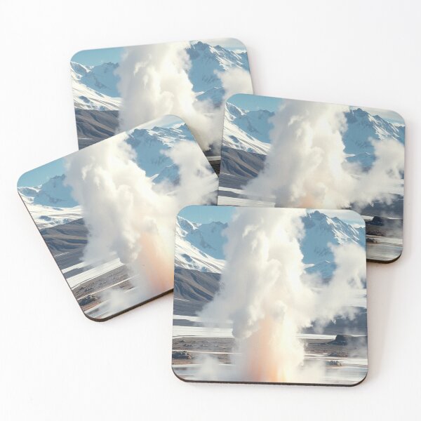 Item preview, Powerful Steam Geyser in Snowy Highlands designed and sold by Jade Ado.