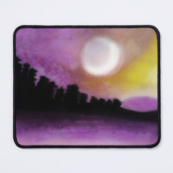 Item preview, Hill with Moon Landscape designed and sold by ruler-of-nature.