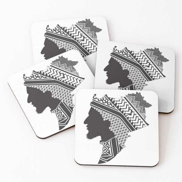 Item preview, Keffiyeh Pattern Portrait Silhouette Art# designed and sold by NOVASTOCK117.