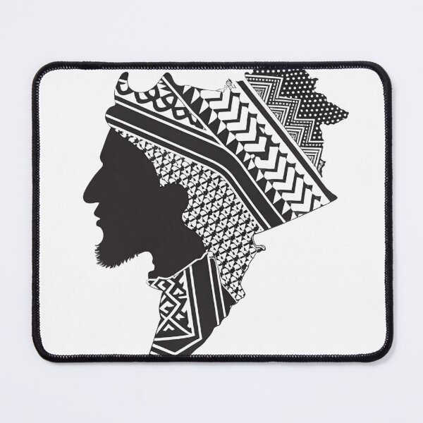 Item preview, Keffiyeh Pattern Portrait Silhouette Art# designed and sold by NOVASTOCK117.