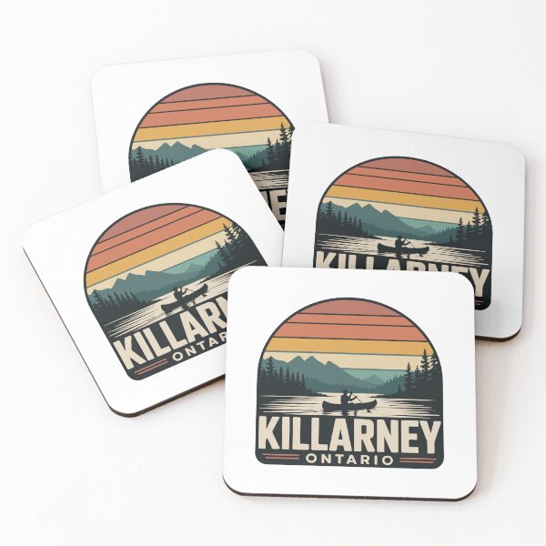 Item preview, Killarney Ontario - Retro Canoe Lake Adventure Killarney Ontario designed and sold by JessArty ⭐⭐⭐⭐⭐.