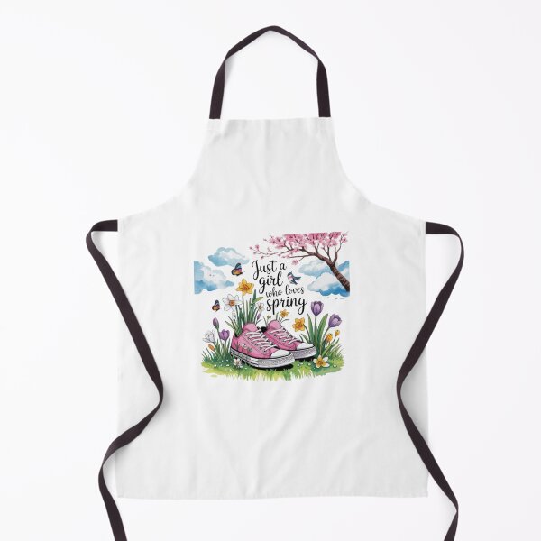 Item preview, Just a Girl Who Loves Spring T-Shirt – Cottagecore Floral Sneaker Design for Nature Lovers & Spring Gift Buyers designed and sold by GemBob Creations.