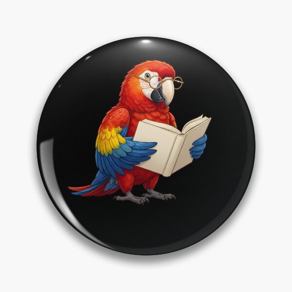 Item preview, Funny Scarlet Macaw Parrots Reading Book Bird Lover designed and sold by TerryConnells.