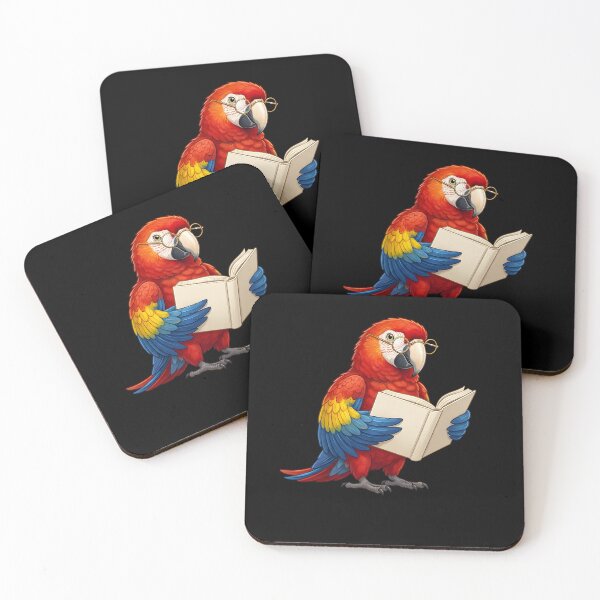 Item preview, Funny Scarlet Macaw Parrots Reading Book Bird Lover designed and sold by TerryConnells.