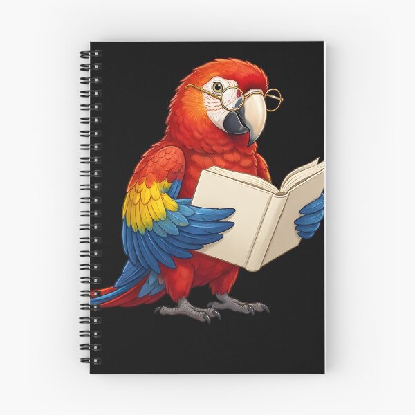 Item preview, Funny Scarlet Macaw Parrots Reading Book Bird Lover designed and sold by TerryConnells.